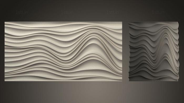 Geometrical panel (PGM_0209) 3D model for CNC machine